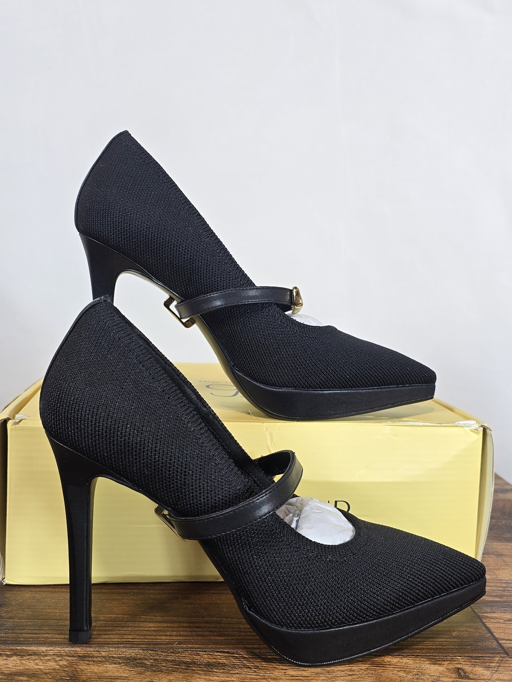 Cosy Island Classic Black Mary Jane High Heel Stiletto Pumps Size 7 - Picture 2 of 16